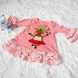 Magical Season Reindeer Nightgown 2T Pink